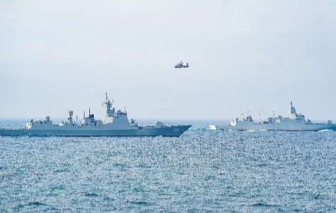 直击海军109舰、110舰首次海上训练现场
